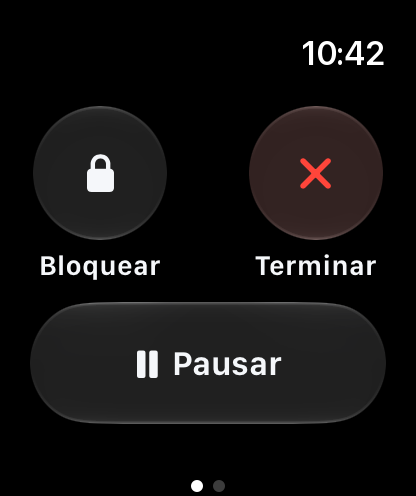 Apple Watch: Bloquear, Terminar y Pausar